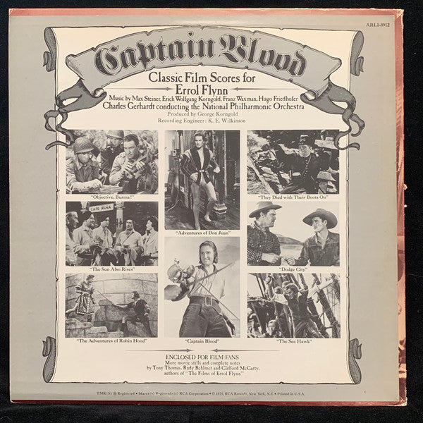 Charles Gerhardt, National Philharmonic Orchestra : Captain Blood — Classic Film Scores For Errol Flynn (LP, Album)