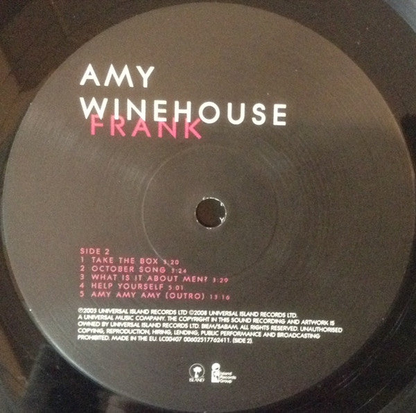 Amy Winehouse : Frank (LP, Album, RE, RM)