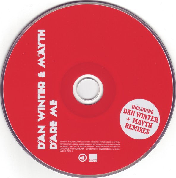 Dan Winter & Mayth* : Dare Me (CD, Single)