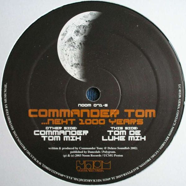 Commander Tom : ...Next 1000 Years (12")
