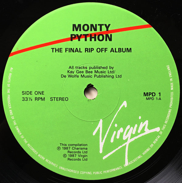 Monty Python : The Final Rip Off (2xLP, Comp, Gat)