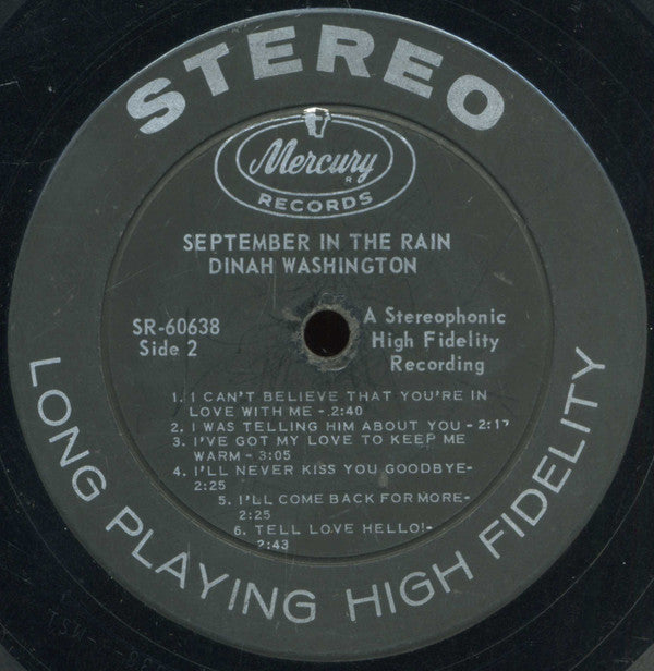 Dinah Washington : September In The Rain (LP)