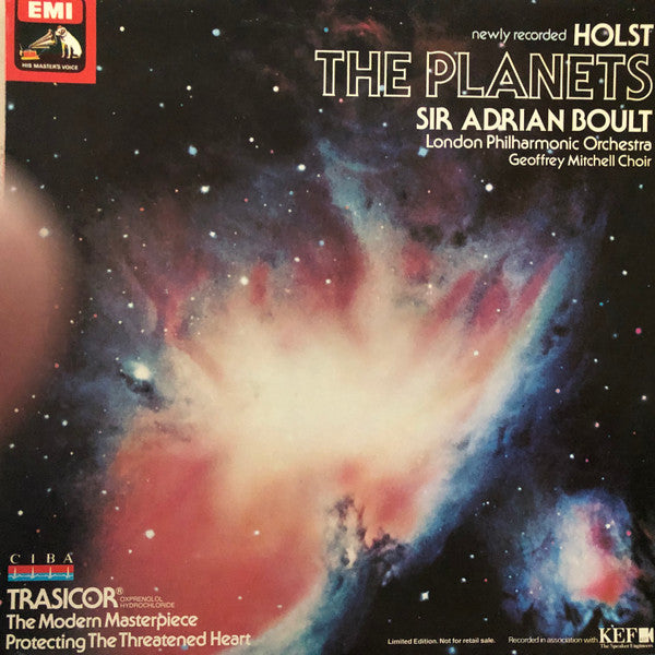 Holst*, Sir Adrian Boult, London Philharmonic Orchestra, Geoffrey Mitchell Choir* : The Planets (LP, Gat)