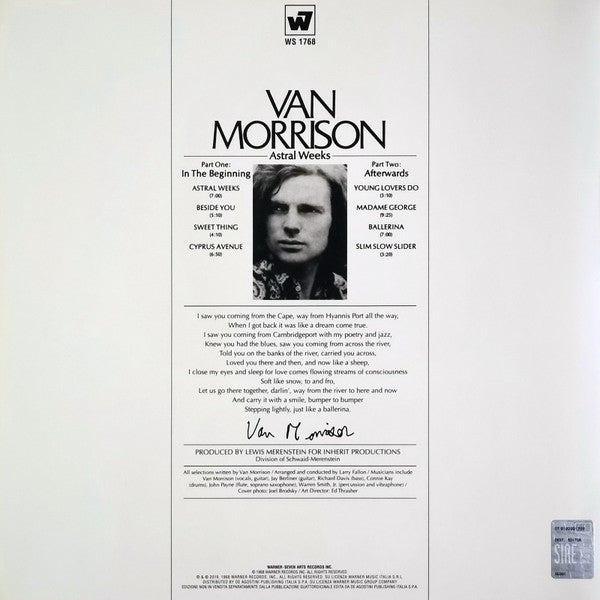 Van Morrison : Astral Weeks (LP, Album, RE, 180)