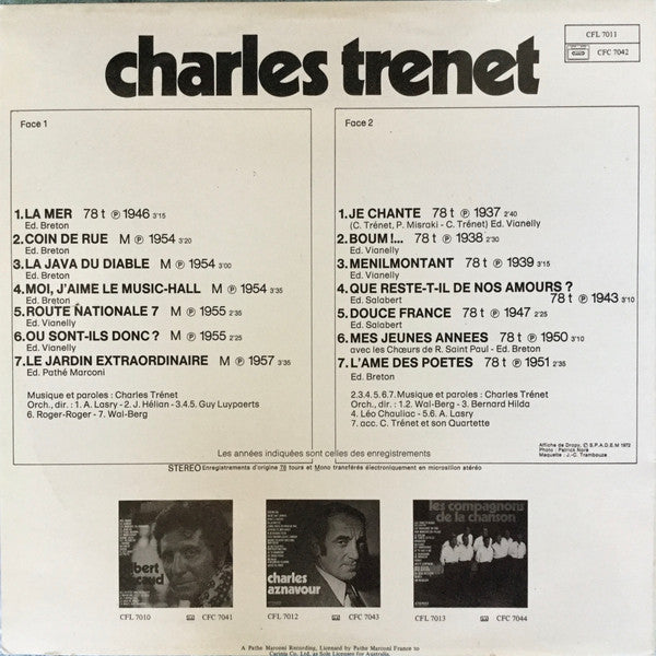 Charles Trenet : Charles Trenet (LP, Comp)