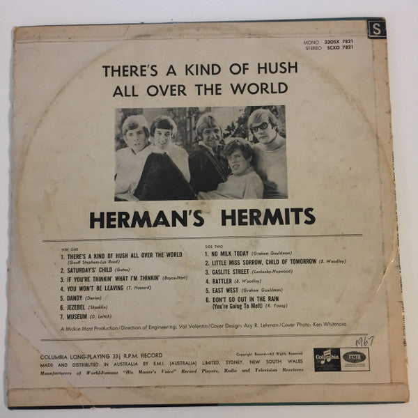 Herman's Hermits : There's A Kind Of Hush All Over The World (LP, Album)