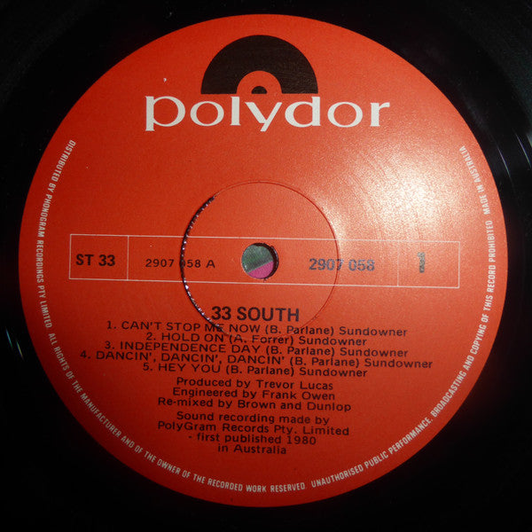 33 South : 33 South (LP)