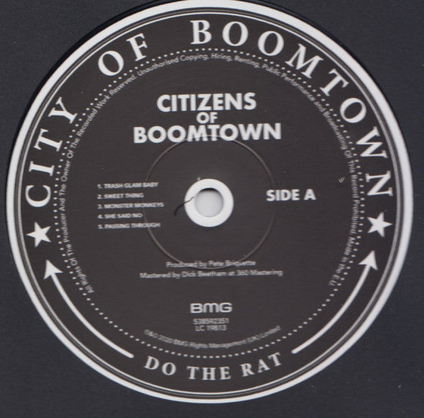 The Boomtown Rats : Citizens Of Boomtown (LP, Album)