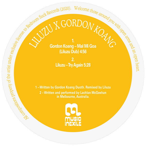 Gordon Koang, Liluzu : Remixed (12", Ltd)