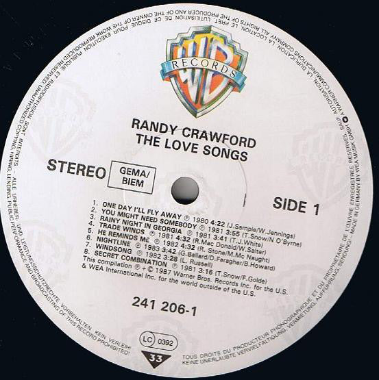 Randy Crawford : The Love Songs (LP, Comp)