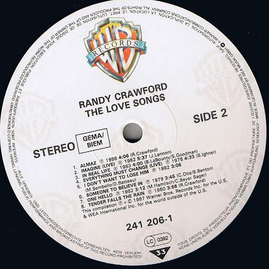 Randy Crawford : The Love Songs (LP, Comp)
