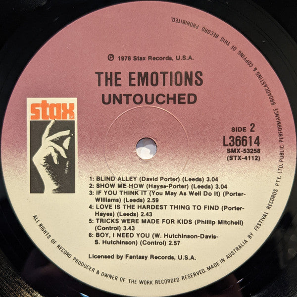 The Emotions : Untouched (LP, Album)