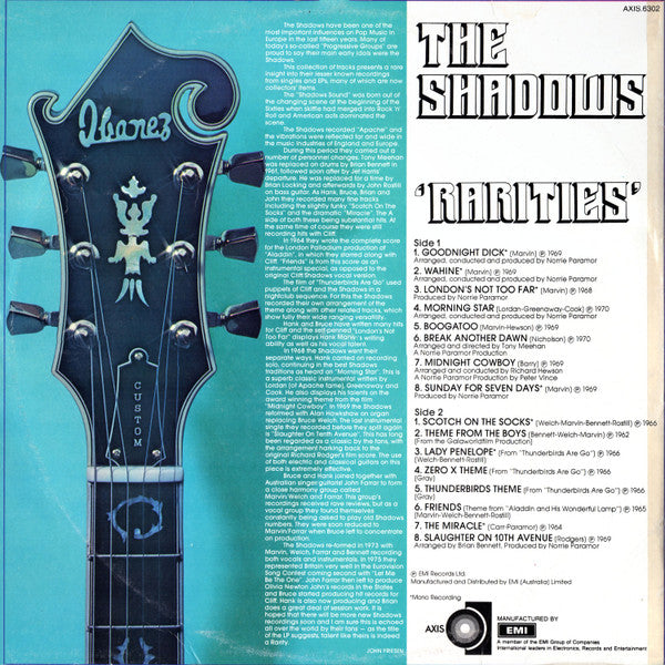 The Shadows : Rarities (LP, Comp)