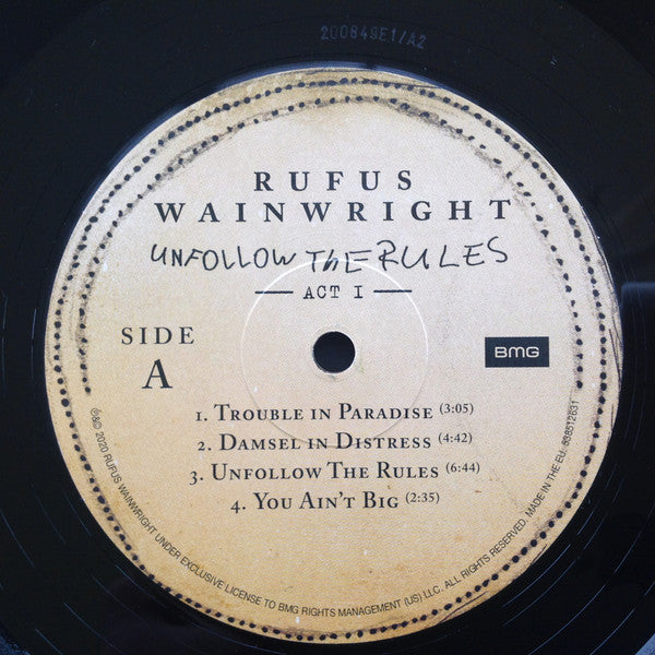 Rufus Wainwright : Unfollow The Rules (LP + LP, S/Sided + Album)