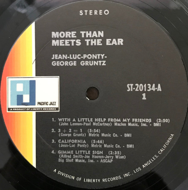 Jean-Luc Ponty : More Than Meets The Ear (LP, Album, Uni)