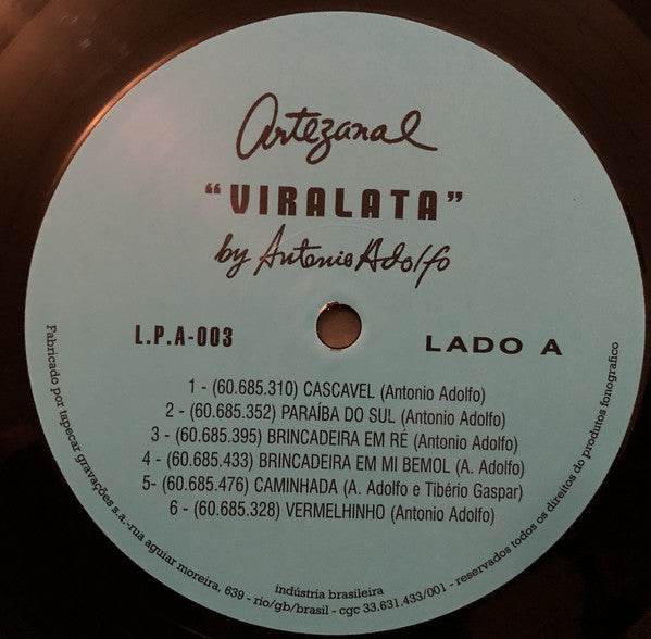 Antonio Adolfo : Viralata (LP, Album, RE, 180)