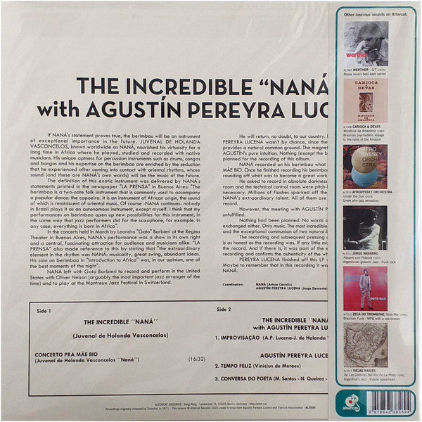 The Incredible Naná* with Agustin Pereyra Lucena : The Incredible NANÁ with Agustín Pereyra Lucena (LP, Album, RE)