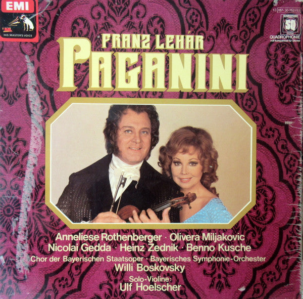 Franz Lehár : Paganini (2xLP, Album, Quad, Box)