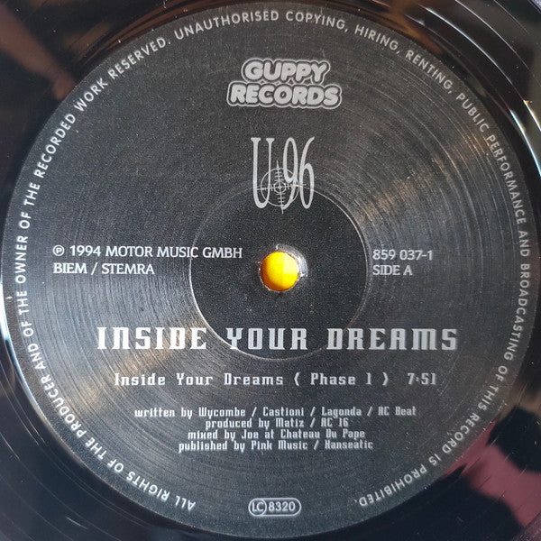 U 96* : Inside Your Dreams (12")