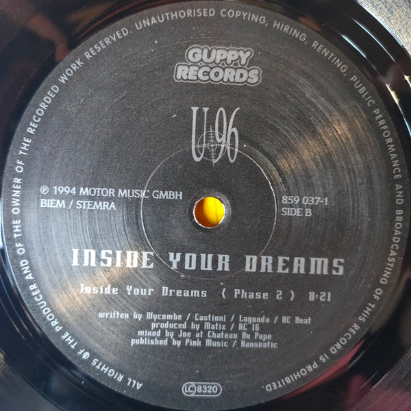 U 96* : Inside Your Dreams (12")