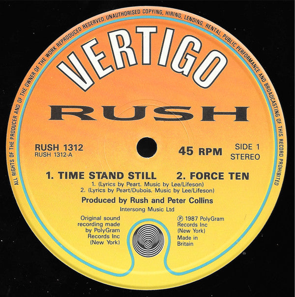 Rush : Time Stand Still (12")
