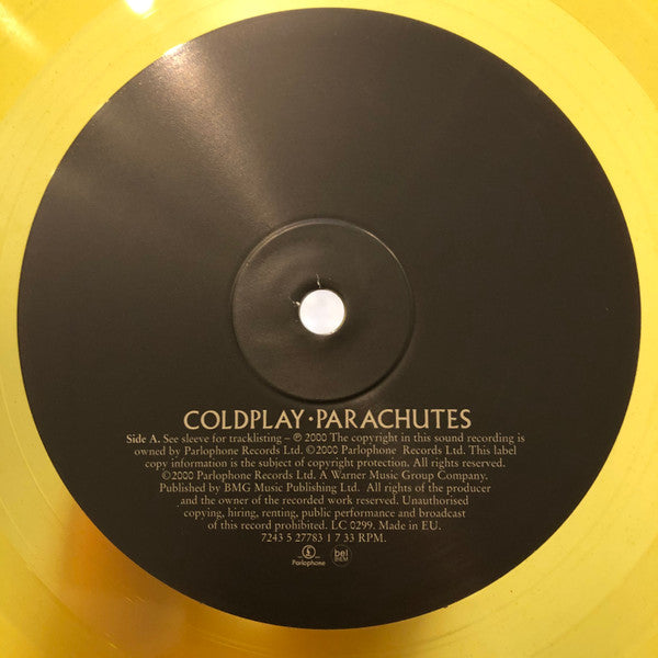 Coldplay : Parachutes (LP, Album, Ltd, RE, RP, Yel)