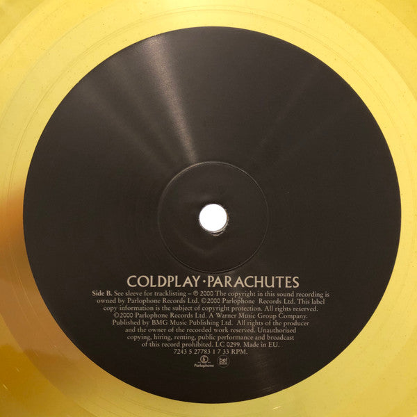 Coldplay : Parachutes (LP, Album, Ltd, RE, RP, Yel)