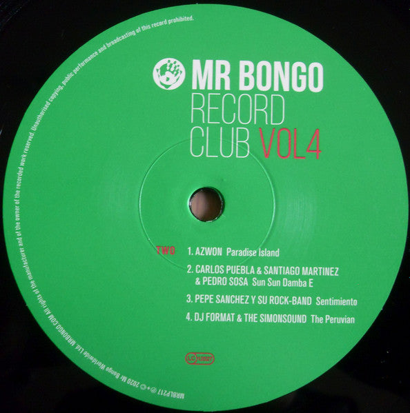 Various : Mr Bongo Record Club Volume Four (2xLP, Comp)