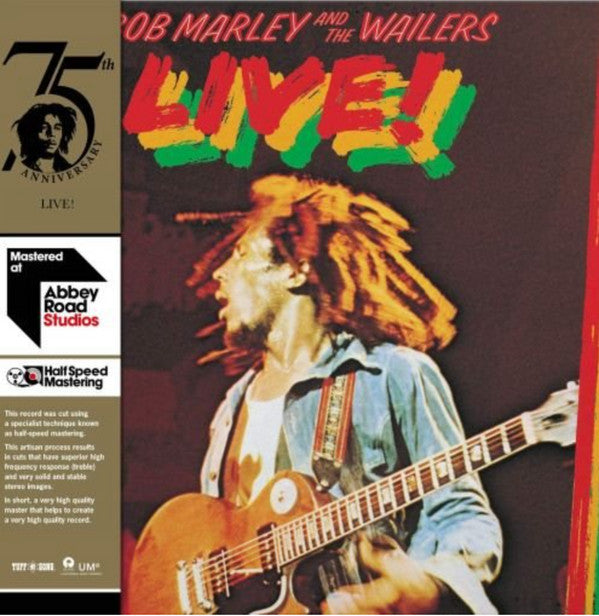 Bob Marley & The Wailers : Live! (LP, Album, RE, RM, Hal)