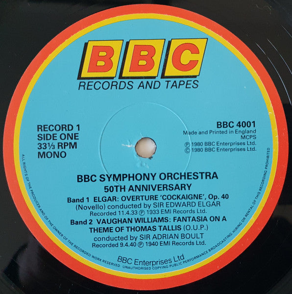 BBC Symphony Orchestra : 50th Anniversary (4xLP, Mono + Box)