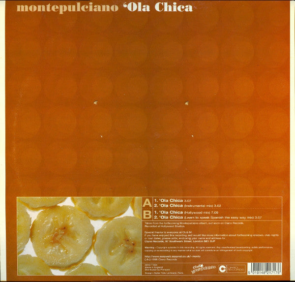 Montepulciano : 'Ola Chica (12")