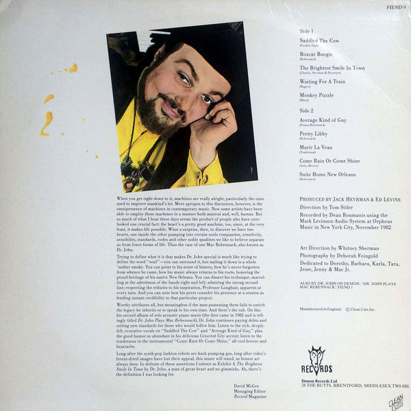 Dr. John : The Brightest Smile In Town (LP, Album)