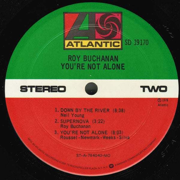 Roy Buchanan : You're Not Alone (LP, Album, MO )