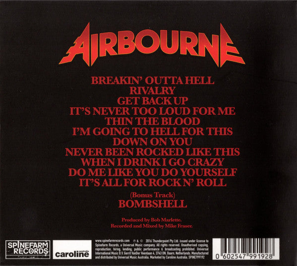 Airbourne : Breakin' Outta Hell (CD, Album, Ltd, Dig)