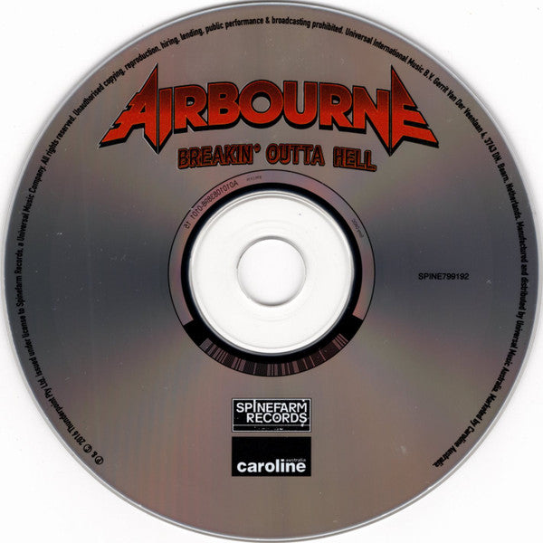 Airbourne : Breakin' Outta Hell (CD, Album, Ltd, Dig)