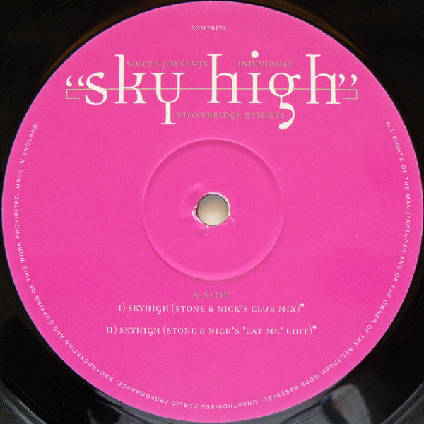 Voices (11) Present Individual : Sky High (Stonebridge Remixes) (12")