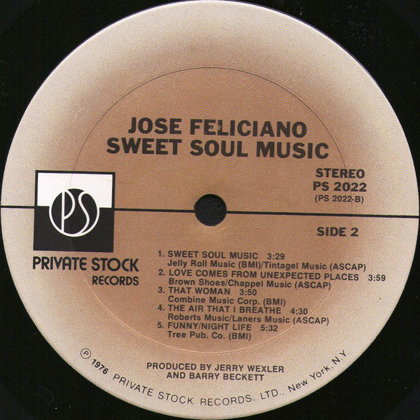 José Feliciano : Sweet Soul Music (LP, Album)