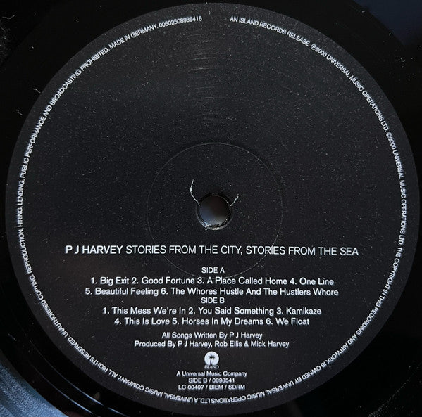 P J Harvey* : Stories From The City, Stories From The Sea (LP, Album, RE, 180)