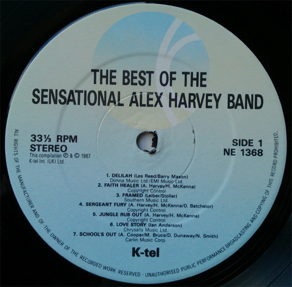 The Sensational Alex Harvey Band : The Best Of The Sensational Alex Harvey Band (LP, Comp)