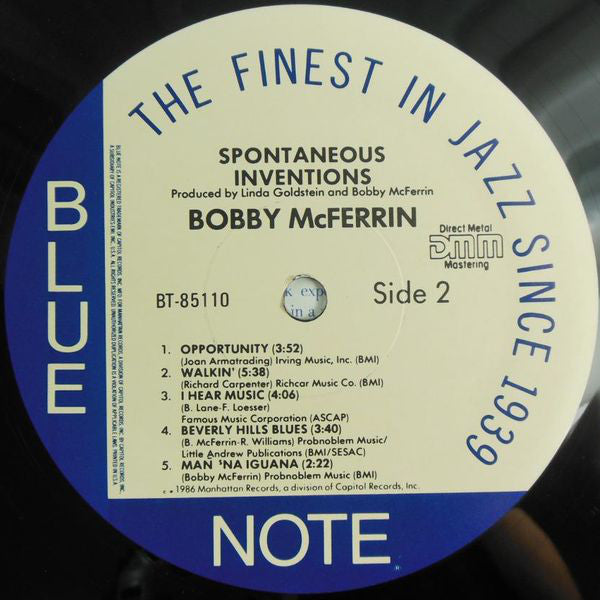 Bobby McFerrin : Spontaneous Inventions (LP, Album)