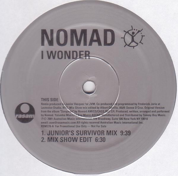 Nomad (3) : I Wonder (2x12", Promo)