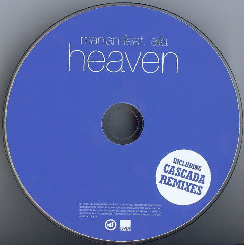 Manian* Ft. Aila : Heaven (CD, Maxi, Promo, Car)