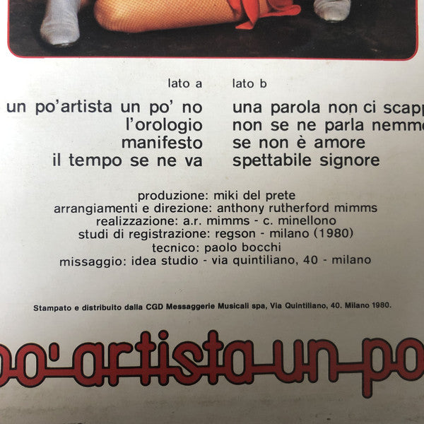 Adriano Celentano : Un Po' Artista Un Po' No (LP, Album)