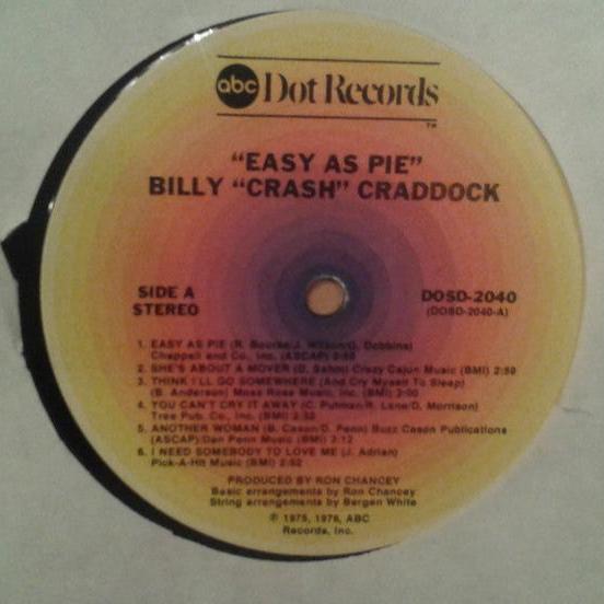 Billy 'Crash' Craddock : Easy As Pie (LP, Album)