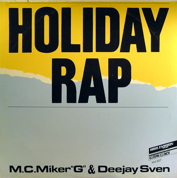 M.C.Miker"G" & Deejay Sven* : Holiday Rap (12", Single)