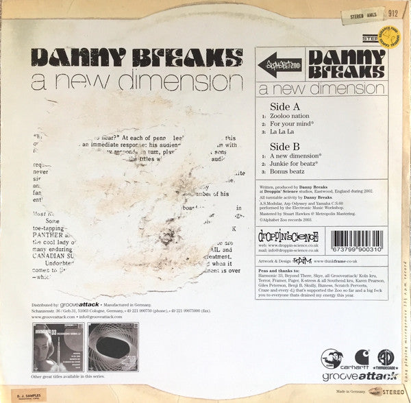 Danny Breaks : A New Dimension (12", EP)
