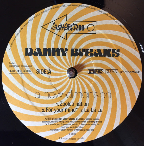 Danny Breaks : A New Dimension (12", EP)
