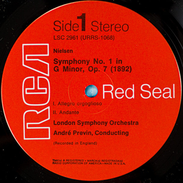 Carl Nielsen - André Previn Conducts The London Symphony Orchestra : Symphony No. 1 (1892) (LP, RP)