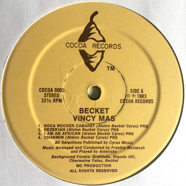 Becket* : Vincy Mas (LP, Album)