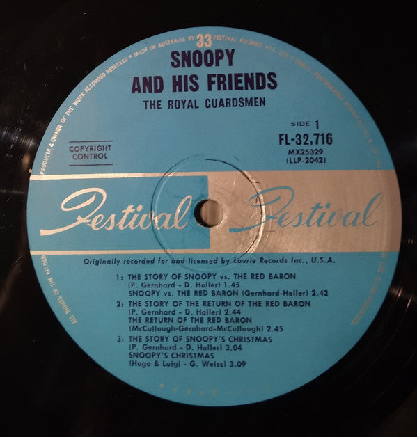 The Royal Guardsmen : Snoopy And His Friends The Royal Guardsmen (LP, Album, Mono)